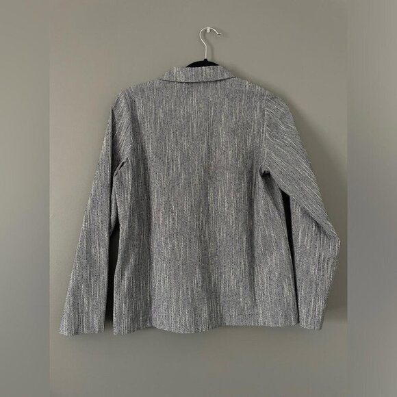 Lightweight Casual Blazer Distretto 12 Gray Modern Minimalist Blazer Size 14 - Picture 5 of 13